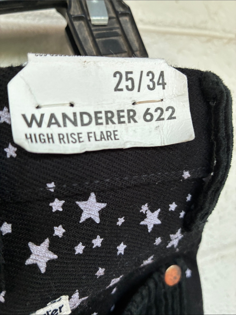 NWT Wrangler Wanderer 622 Star Struck High Rise Flare Jean 25x34 - Picture 11 of 13